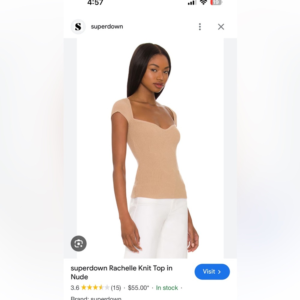 SUPERDOWN knit top